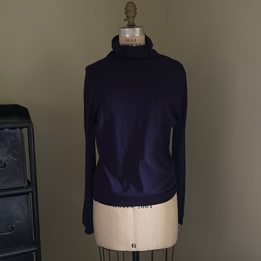 Polo by Ralph Lauren Purple Turtleneck Sweater